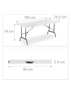 Bierzeltgarnitur in Weiß