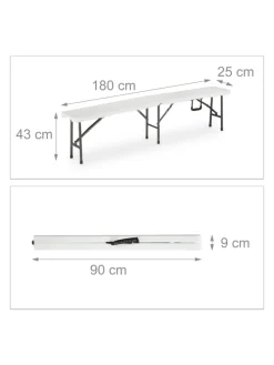 Bierzeltgarnitur in Weiß