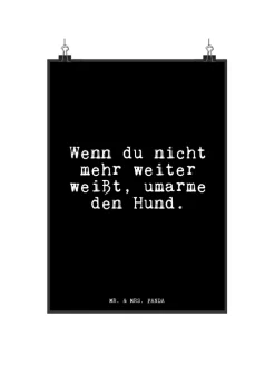 Bild Wenn du nicht mehr... mit Spruch in Schwarz