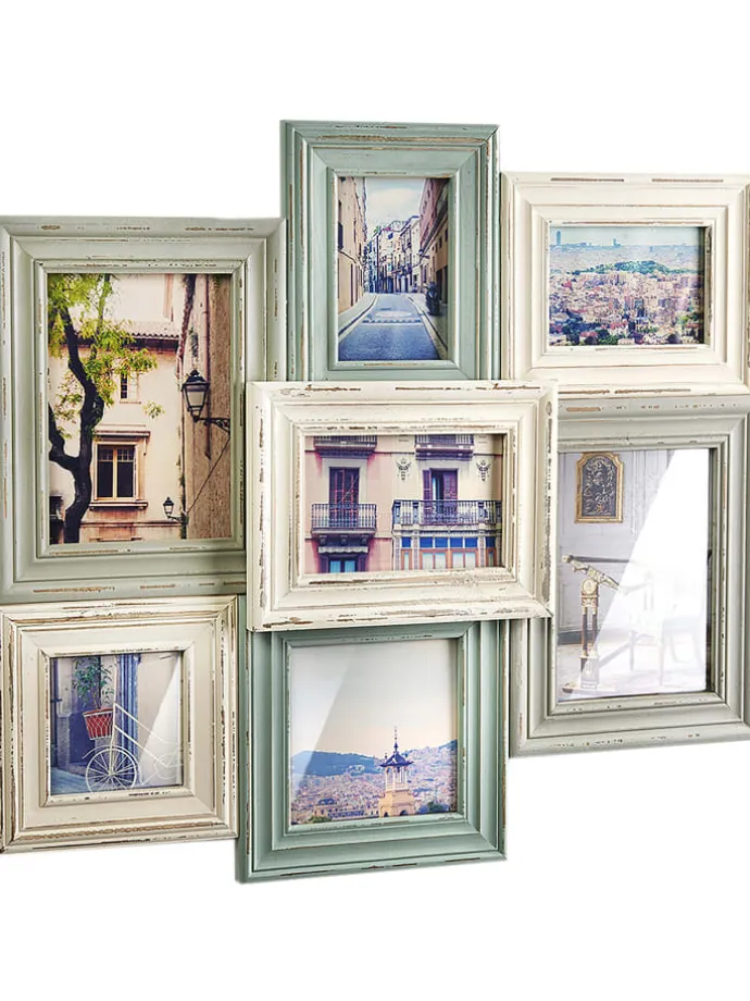 Bilderrahmen Collage PASTELL7 in Grün