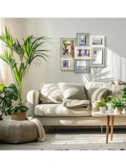 Bilderrahmen Collage PASTELL7 in Grün