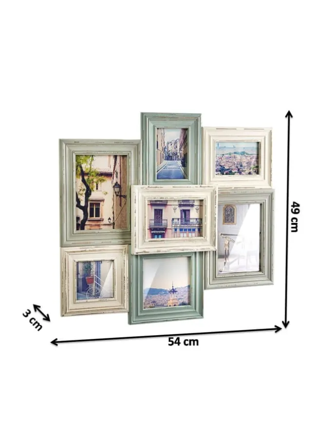 Bilderrahmen Collage PASTELL7 in Grün