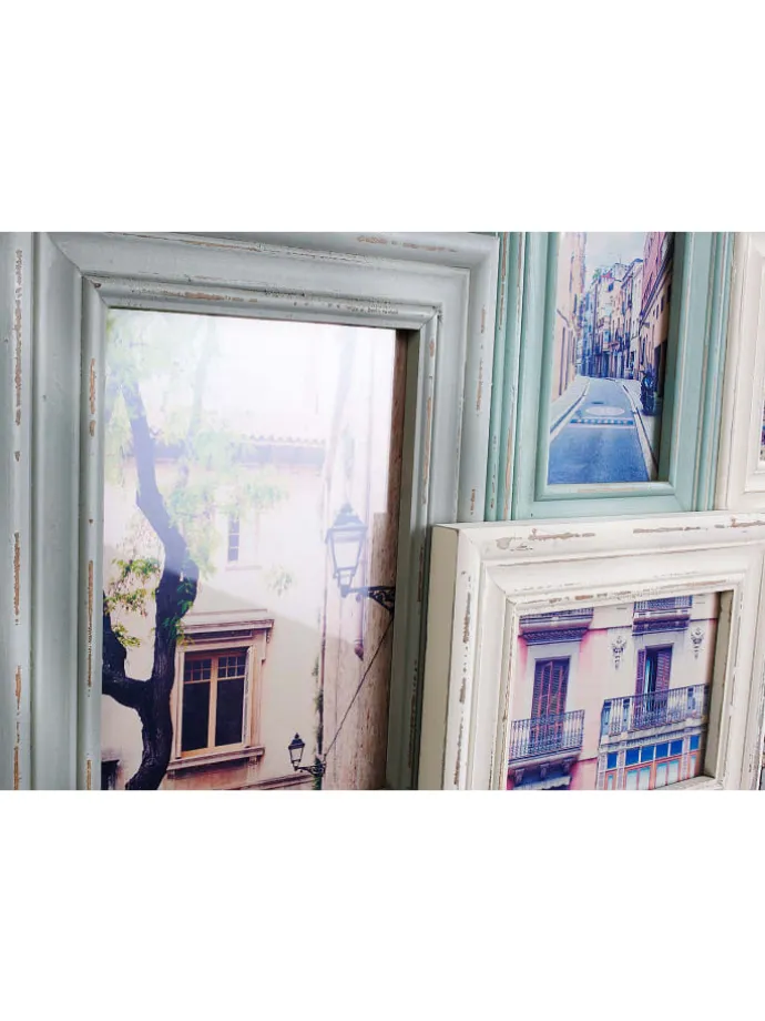 Bilderrahmen Collage PASTELL7 in Grün