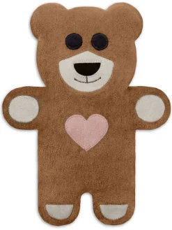 Bio-Körnerkissen "Bär Teddy" in Hellbraun - (L)40 x (B)4 x (H)14 cm