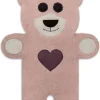 Bio-Körnerkissen "Bär Teddy" in Rosa - (L)40 x (B)4 x (H)14 cm