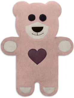 Bio-Körnerkissen "Bär Teddy" in Rosa - (L)40 x (B)4 x (H)14 cm