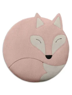 Bio-Körnerkissen für Bauch und Rücken "Fuchs Luca" in Rosa - (B)25 x (H)25 cm