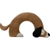 Bio-Körnerkissen für Nacken & Schultern "Hund Bobby" in Hellbraun - (H)10 cm