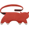 Bio-Körnerkissen "Katze Coco" in Rot - (L)40 x (B)4 x (H)14 cm