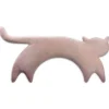 Bio-Körnerkissen "Katze Minina" in Rosa - (L)47 x (B)4 x (H)10 cm