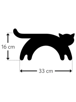 Bio-Körnerkissen "Katze Minina" in Rosa - (L)47 x (B)4 x (H)10 cm