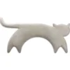 Bio-Körnerkissen "Katze Minina" in Grau - (L)47 x (B)4 x (H)10 cm