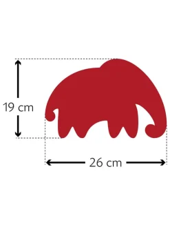 Bio-Körnerkissen "Leschifant" in Rosa - (L)40 x (B)4 x (H)10 cm
