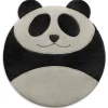 Bio-Körnerkissen "Panda Bao" in Schwarz/ Weiß - (B)25 x (H)25 cm