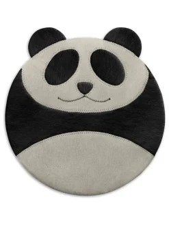 Bio-Körnerkissen "Panda Bao" in Schwarz/ Weiß - (B)25 x (H)25 cm