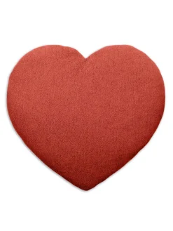 Bio-Körnerkissen "Wärmeherz" in Rot - (L)18 x (B)4 x (H)20 cm