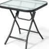 Bistrotisch quadratisch klappbar in Schwarz