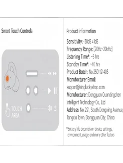 Bluetooth In-Ear-Kopfhörer in Schwarz