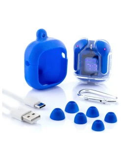Bluetooth-In-Ear-Kopfhörer in Blau