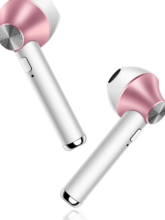 Bluetooth-In-Ear-Kopfhörer in Weiß/ Roségold