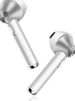 Bluetooth-In-Ear-Kopfhörer in Silber