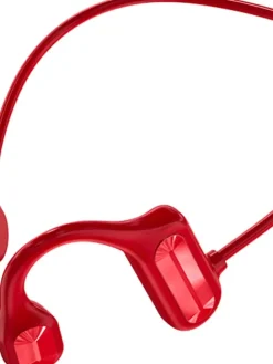 Bluetooth-Knochenschall-Kopfhörer in Rot