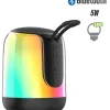 Bluetooth-Lautsprecher mit Farbwechsel in Schwarz