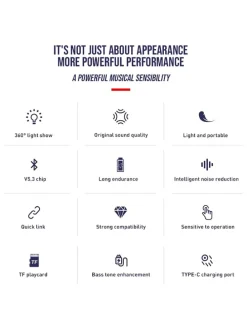 Bluetooth-Lautsprecher mit Farbwechsel in Schwarz