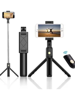 Bluetooth-Mini-Selfiestick in Schwarz