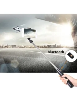 Bluetooth-Mini-Selfiestick in Schwarz