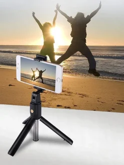 Bluetooth-Mini-Selfiestick in Schwarz