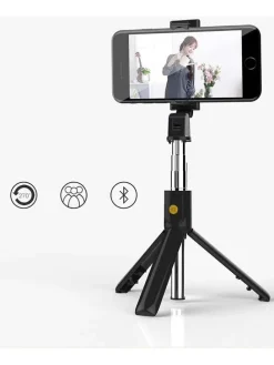 Bluetooth-Mini-Selfiestick in Schwarz