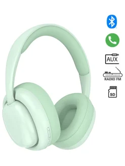 Bluetooth-On-Ear-Kopfhörer in Grün