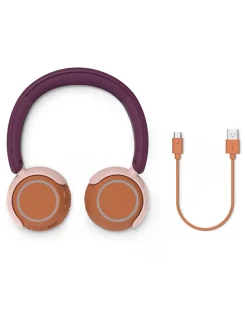 Bluetooth-On-Ear-Kopfhörer "TAK4200MP" in Lila/ Hellbraun