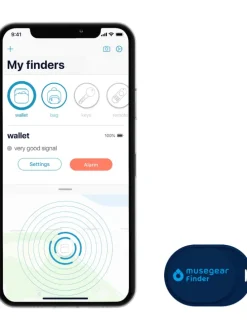 Bluetooth-Schlüsselfinder "Finder mini" in dunkelblau - 2er Pack