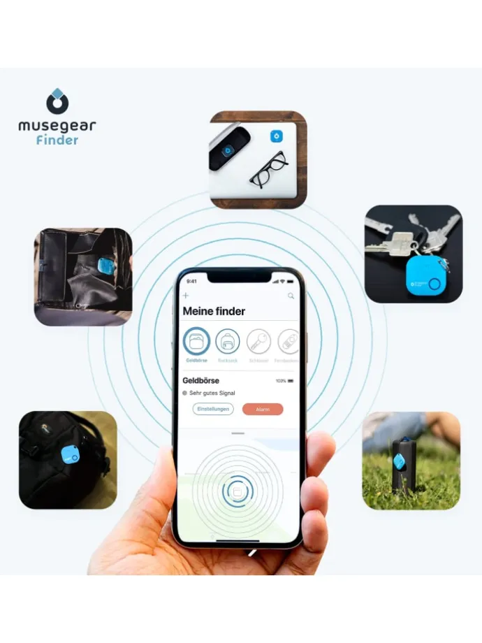 Bluetooth-Schlüsselfinder "Finder 2" in Dunkelblau