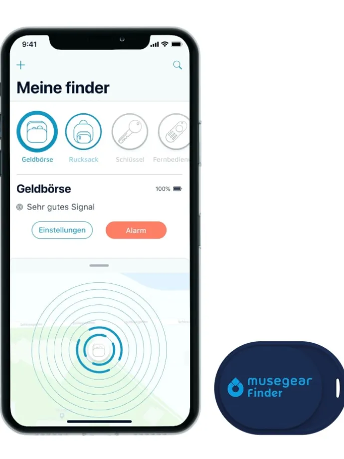 Bluetooth-Schlüsselfinder "Finder mini" in blau