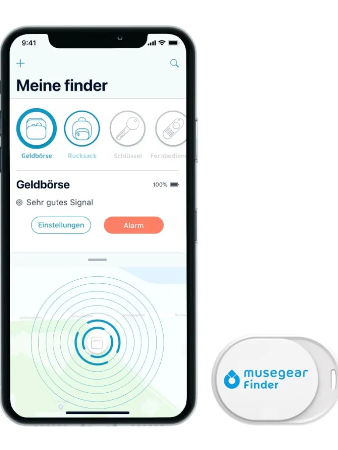 Bluetooth-Schlüsselfinder "Finder mini" in weiß
