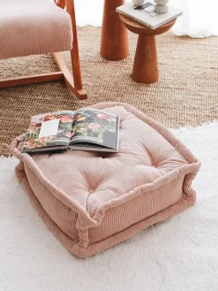 Bodenkissen "Biskuvi" in Rosa - (B)55 x (H)16 x (T)55 cm