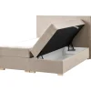 Boxspring Bett MAJOR in Beige - (W) 151 x (H) 109 x (L) 212 cm