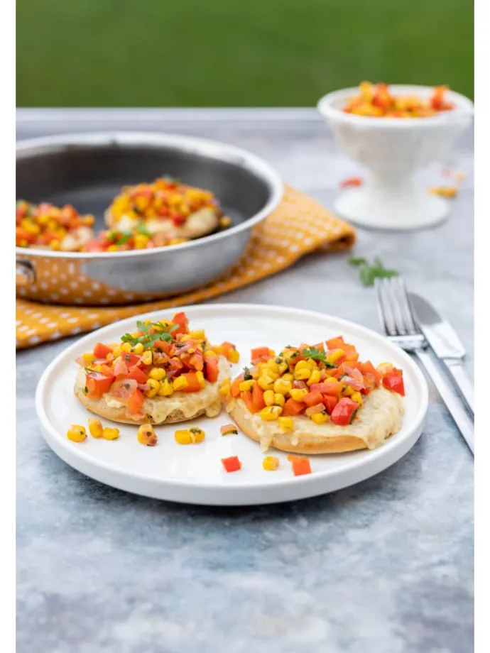 Bratpfanne, Edelstahl Hestia in Schwarz / Silber