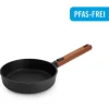 Bratpfanne in Schwarz/ Braun - (H)5 x Ø 20 cm