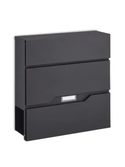 Briefkasten in Schwarz