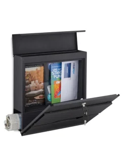 Briefkasten in Schwarz