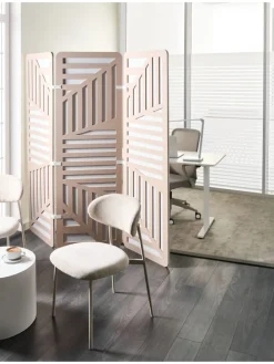 Büro-Raumteiler FUTURA in Beige/Weiß - (W) 180 x (H) 180 x (L) 2 cm