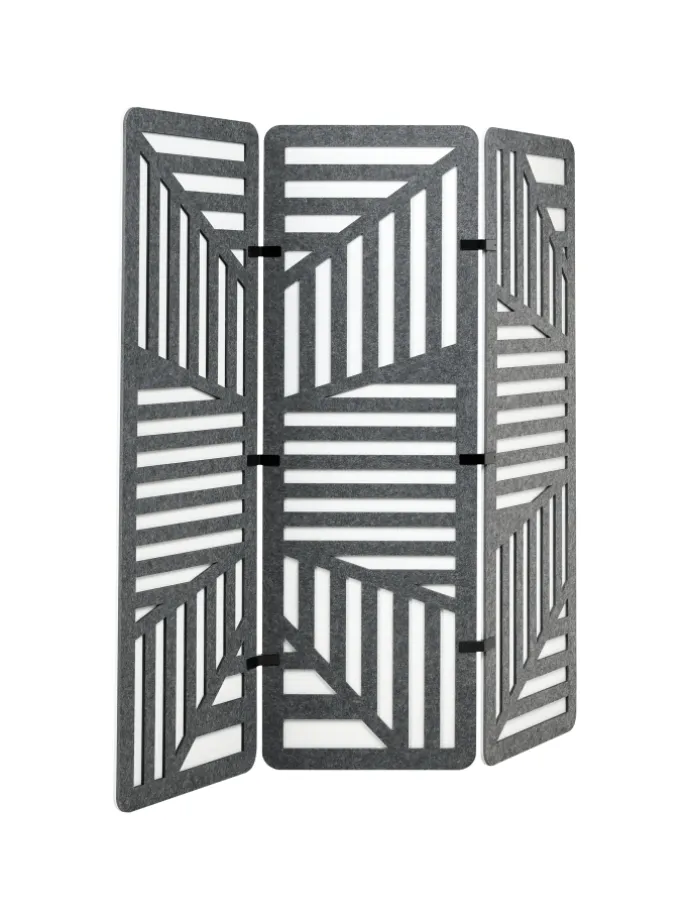 Büro-Raumteiler FUTURA in Grau - (W) 180 x (H) 180 x (L) 2 cm