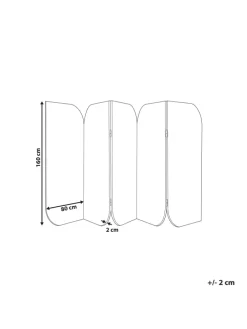 Büro-Raumteiler SHADY in Grau/Beige - (W) 400 x (H) 160 x (L) 2 cm