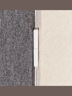 Büro-Raumteiler SHADY in Grau/Beige - (W) 400 x (H) 160 x (L) 2 cm