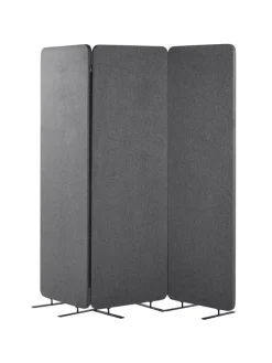 Büro-Raumteiler STANDI in Grau - (W) 184 x (H) 184 x (L) 30 cm