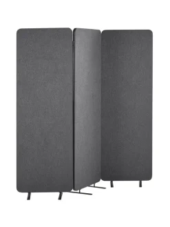 Büro-Raumteiler STANDI in Grau - (W) 184 x (H) 184 x (L) 30 cm